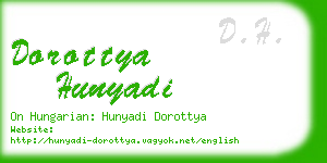 dorottya hunyadi business card